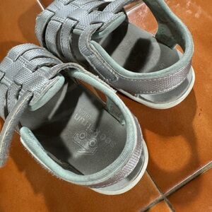 Gray Kids Sandals